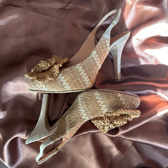 Dolce & Gabbana Slingback Heels in Beige – Size 37 EUR/6.5 US - Picture 3 of 11